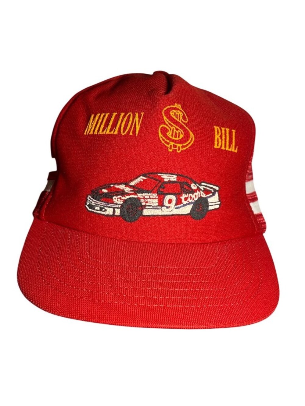 Million $ Dollar Bill Elliott Hat Nascar Vintage Red Trucker Mesh Hat Coors